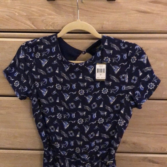 NWT Ralph Lauren Navy Anchor Dress - Picture 3 of 5